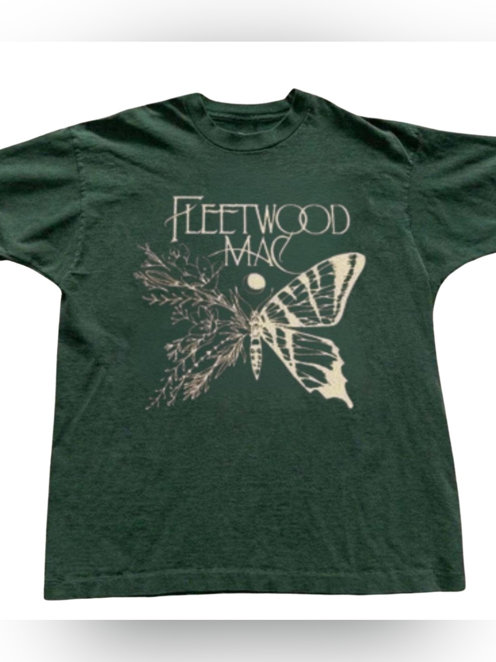 Gildan Forest Green Fleetwood Mac Graphic Tee For Unisex